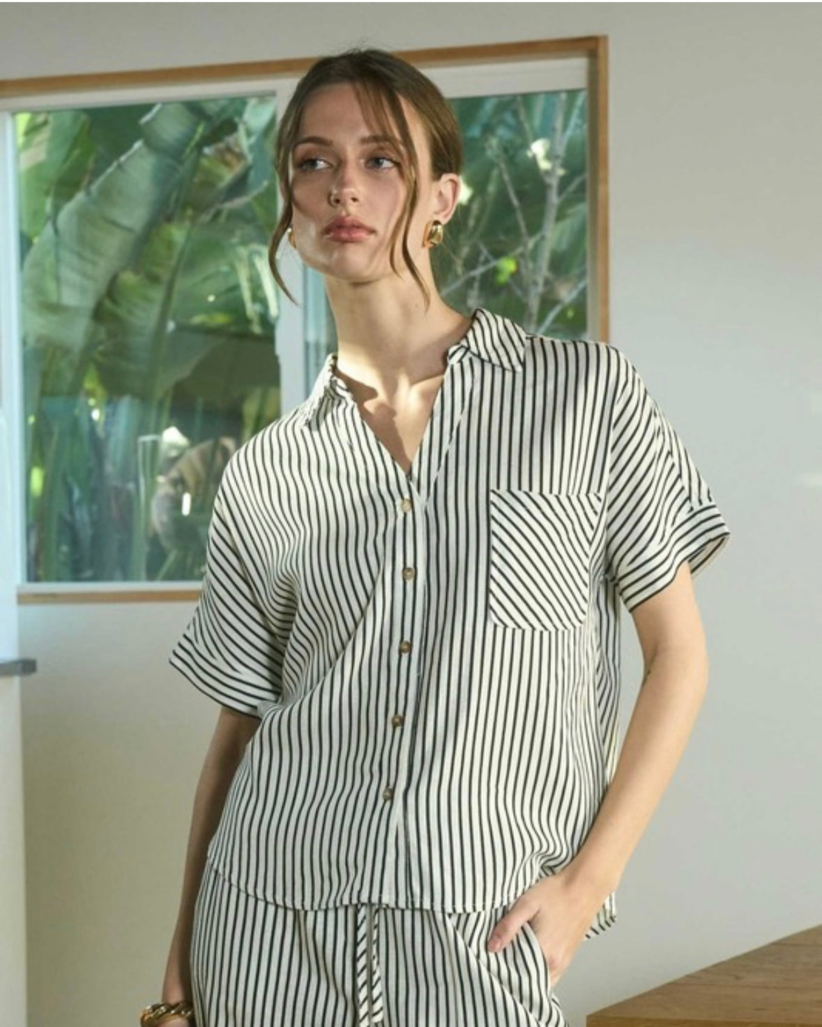 Ivory Button up