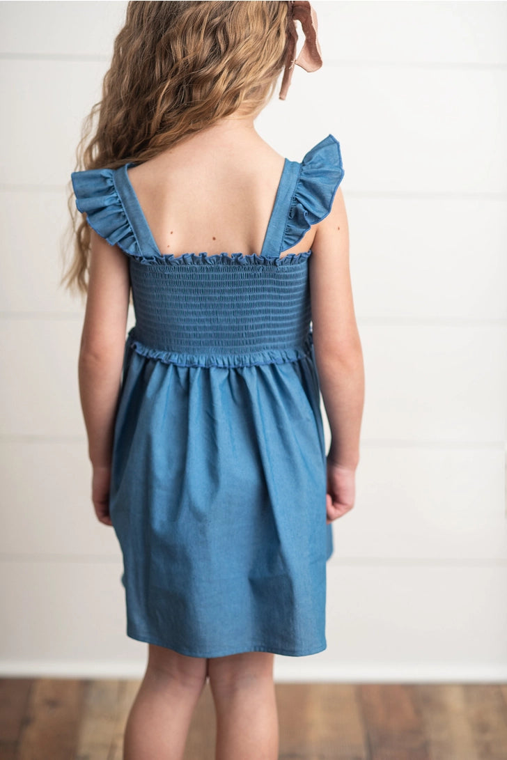 Ruffle Spring Dress (FINAL SALE-NON RETURNABLE)