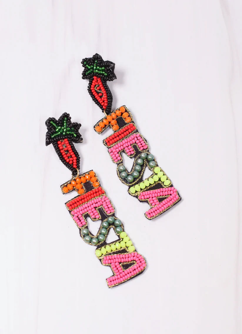 Fiesta Beaded Earrings (FINAL SALE-NON RETURNABLE)