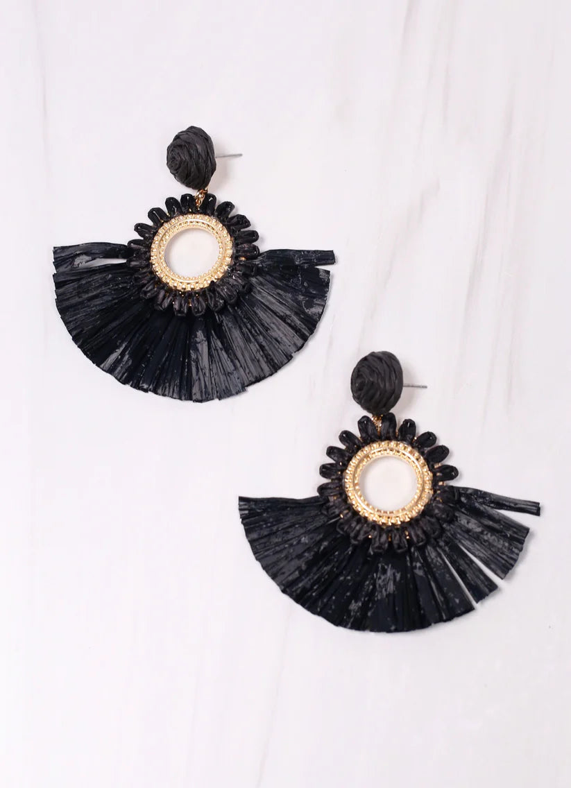 Straw Dangle Earring