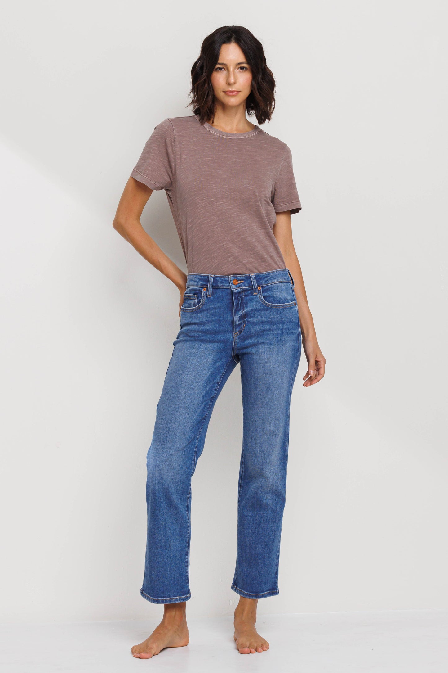 Mid Rise Straight Jean (Final Sale)