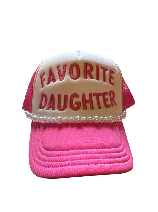 Favorite Daughter Trucker Hat with Pearls