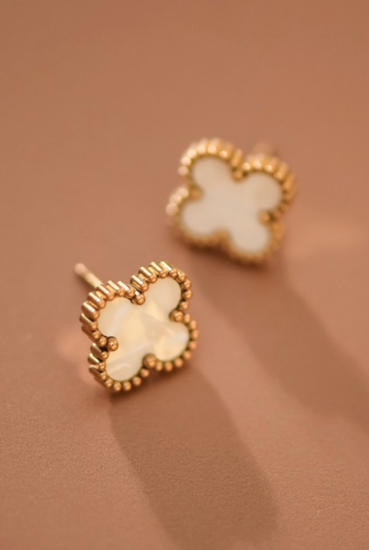 White Clover Earrings