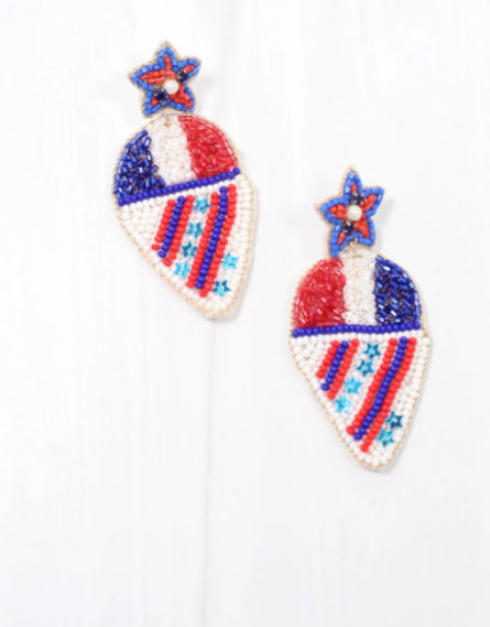 Freedom Snow Cone Earrings