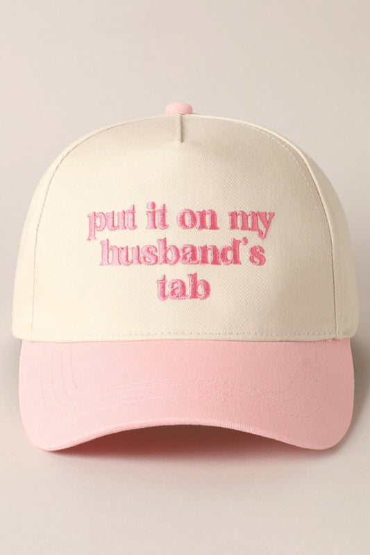 Put it on my husband’s Tab cap
