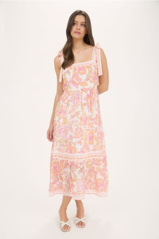 Maxi Floral Tie Dress