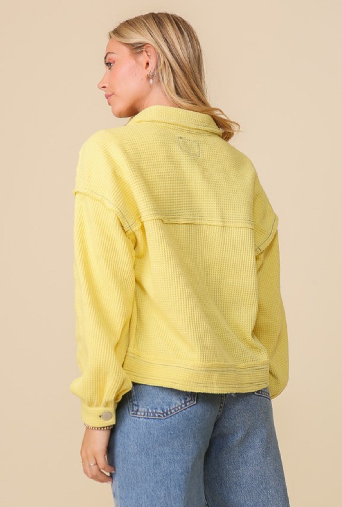 Waffle Knit Jacket