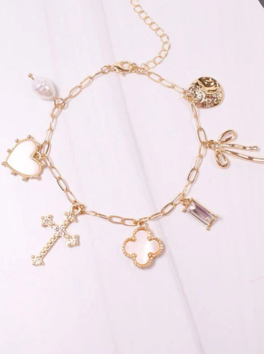 Gold Charm Bracelet