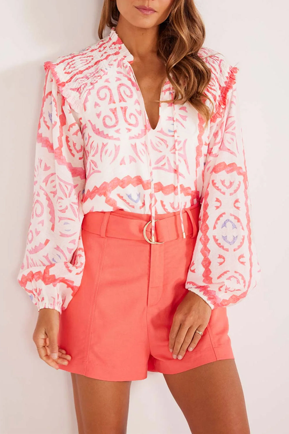 Orange Western Top